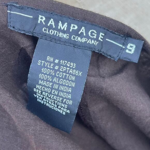 Y2k Fairy Skirt Handkerchief Hem Rampage Waist 34 in. Brown whimsical - Picture 8 of 8